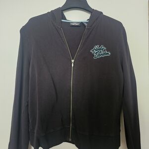 Harley-Davidson Women's Black Zip-Up Jacket